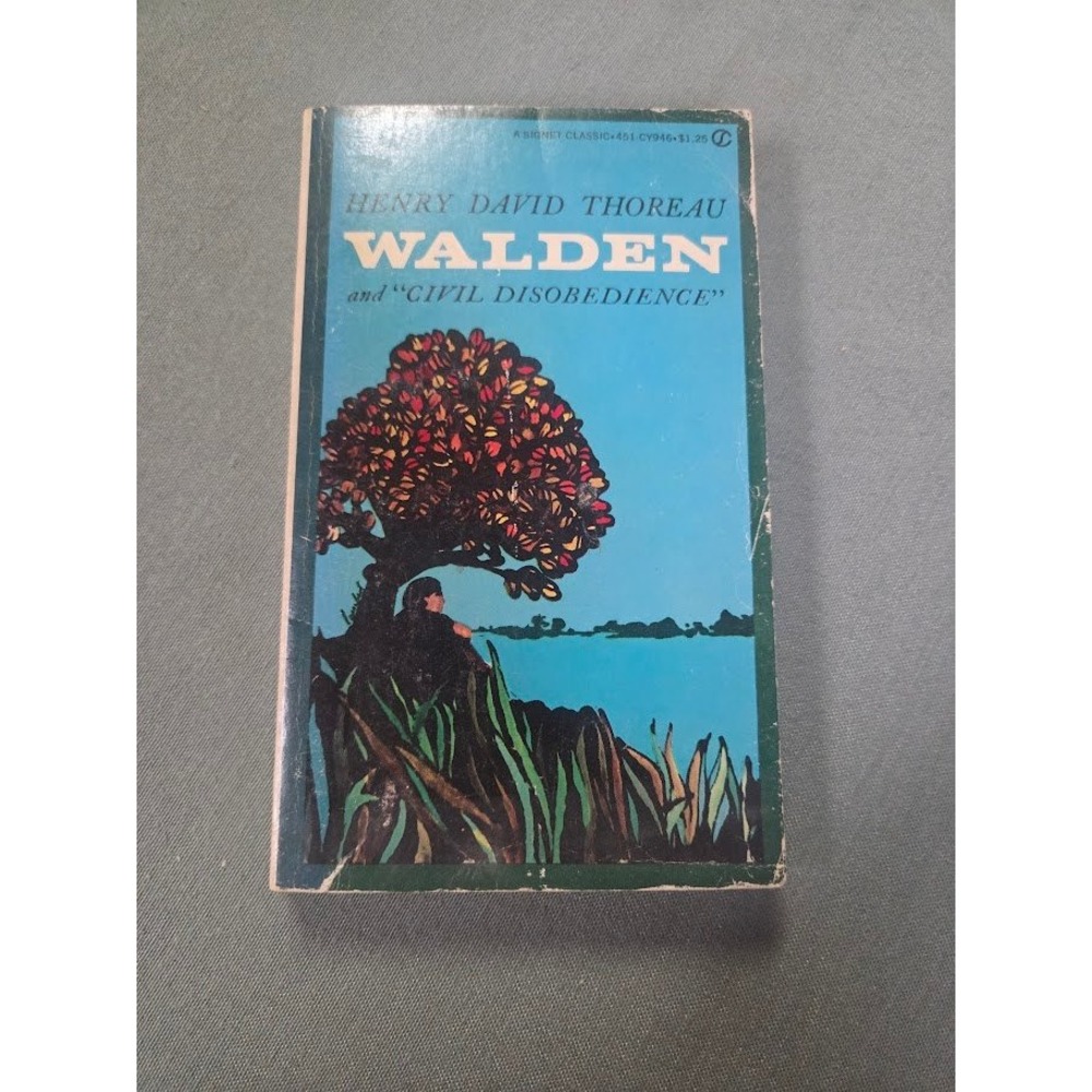 Henry David Thoreau Walden and Civil Disobedience Signet Classic Paperback 1960